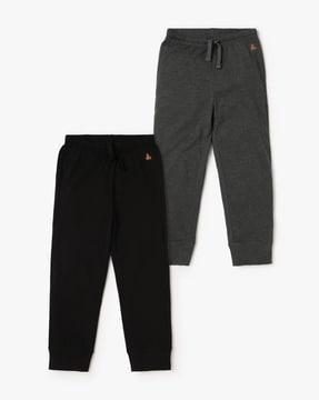 pack of 2 joggers with elasticated drawstring waist