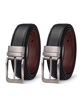 pack of 2 leather belts