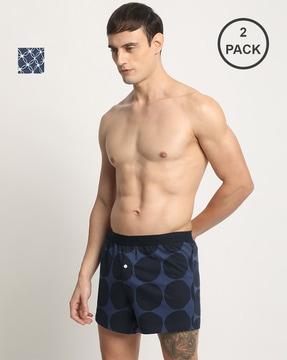 pack of 2 men boxers with elasticated waistband