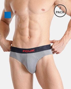 pack of 2 men briefs with elasticated waist