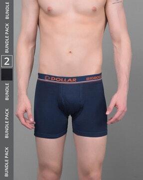 pack of 2 men trunks with elasticated waistband
