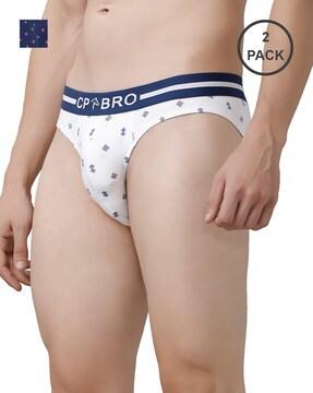 pack of 2 micro print briefs