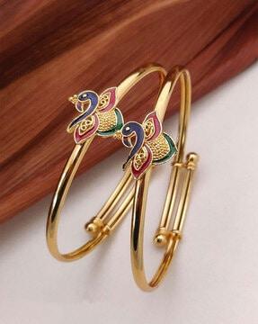 pack of 2 partially-open classic bangles