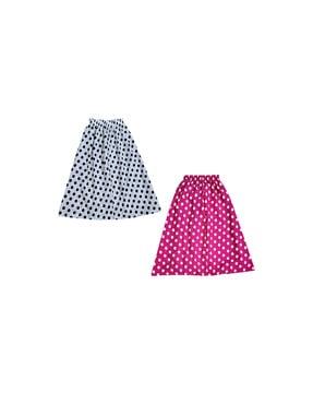pack of 2 printed a-line skirt