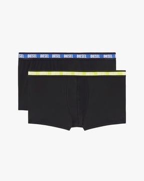 pack of 2 printed boxers with elasticated waist