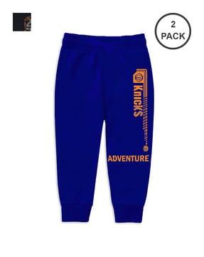 pack of 2 printed joggers with drawstring waist
