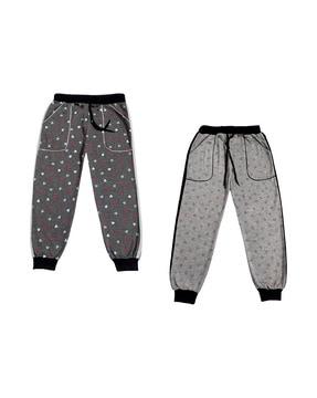 pack of 2 printed joggers
