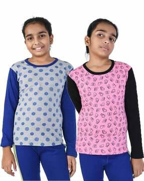 pack of 2 printed round-neck t-shirts