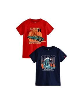 pack of 2 printed t-shirts