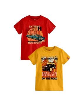pack of 2 printed t-shirts