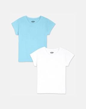 pack of 2 round-neck cotton t-shirts