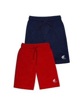 pack of 2 shorts with branding detail