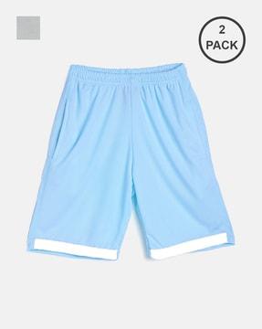 pack of 2 shorts with elasticated waist