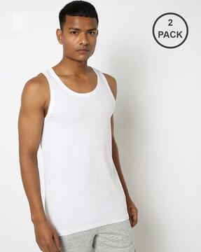 pack of 2 sleeveless vests