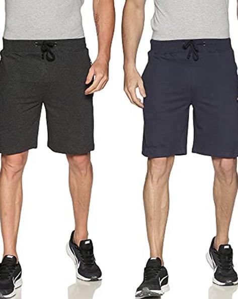 pack of 2 solid regular fit shorts