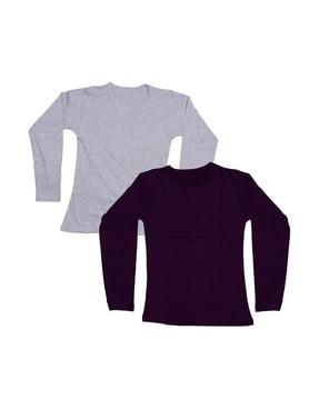 pack of 2 solid t-shirt