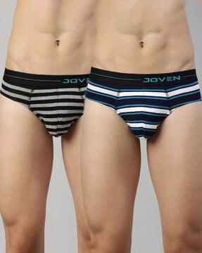 pack of 2 striped briefs