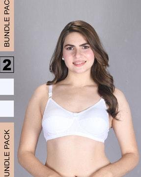 pack of 2 t-shirt bra with adjustable straps