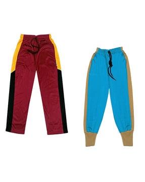 pack of 2 track pants with elasticated waist