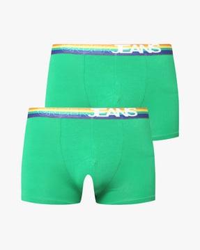 pack of 2 trunks with contrast waistband
