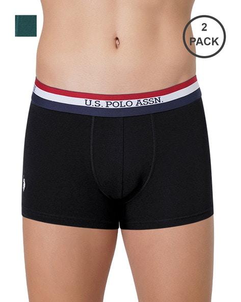 pack of 2 trunks with logo waistband