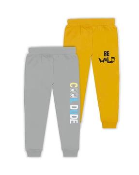 pack of 2 typographic print joggers with elasticated waist