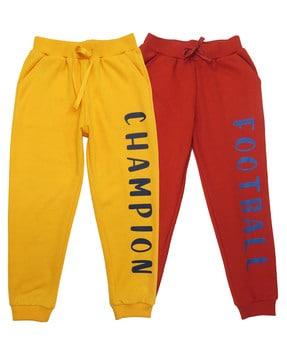 pack of 2 typographic track pants