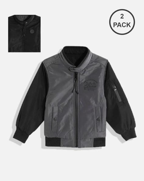 pack of 2 zip-front bomber jackets