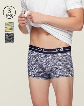 pack of 3 abstract print trunks