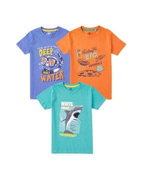pack of 3 graphic  print t-shirt