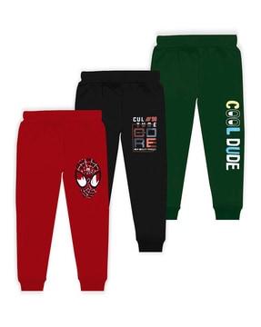 pack of 3 joggers with elasticated waist