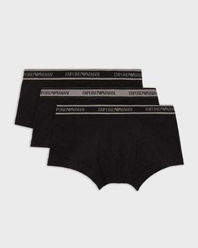 pack of 3 logo print trunks