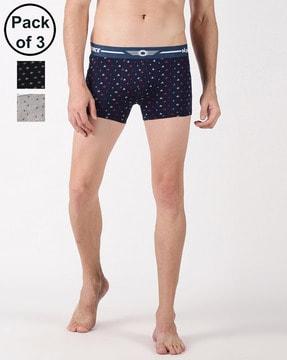 pack of 3 micro print trunks