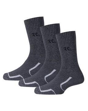 pack of 3 mid-calf length socks