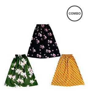 pack of 3 printed skirts