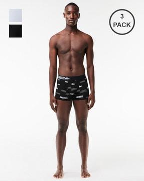 pack of 3 printed trunks with elasticated waist