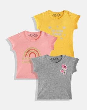 pack of 3 round-neck t-shirts
