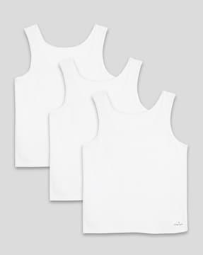 pack of 3 round-neck tank tops