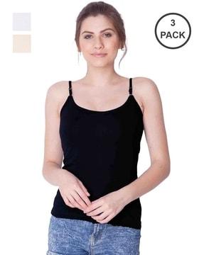 pack of 3 sleeveless camisoles