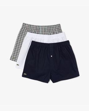 pack of 3 slim fit organic cotton bermuda shorts