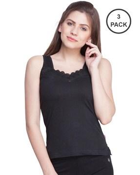 pack of 3 solid camisole