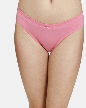 pack of 3 solid cotton bikinis