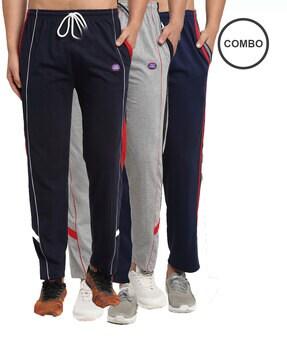 pack of 3 solid joggers track pants