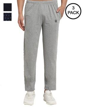 pack of 3 solid joggers track pants