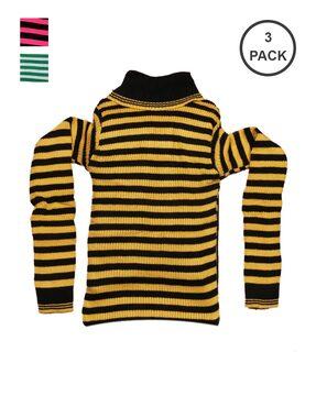 pack-of-3-striped-high-neck-pullovers