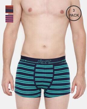 pack of 3 striped trunks
