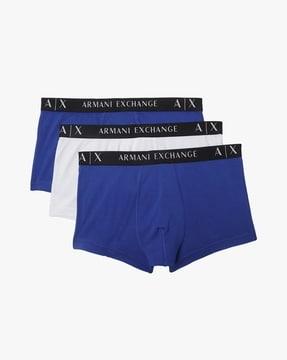 pack of 3 trunks with brand-knit waistband