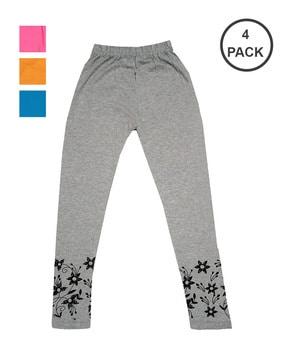 pack of 4 graphic print leggings
