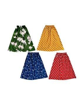 pack of 4 printed skirts