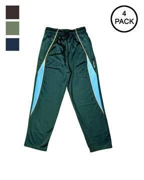 pack of 4 track pants with drawstring waist